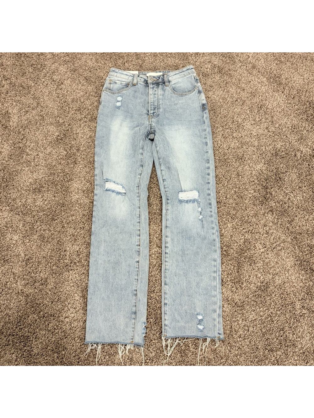 RACHEL PERCELL light Blue Jeans Size 26 Distressed New With Tags